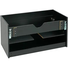 Mendler Waschbeckenunterschrank 90 x 48 x 46 cm Schwarz