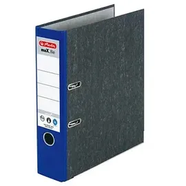 Herlitz maX.file nature Ordner blau marmoriert Karton 8,0 cm DIN A4,