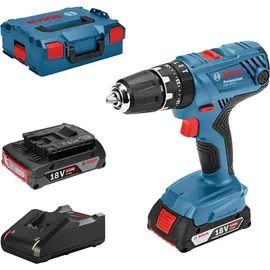 Bosch GSB 18V-21 Professional inkl. 2 x 2 Ah + L-Boxx 06019H1107