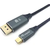 Equip USB-C-zu-DisplayPort-Kabel 1,0 m Grau