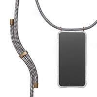 KNOK Case Handykette Kompatibel mit Samsung S8 Plus - Handy Hülle mit Kordel zum Umhängen - Phone Necklace in Grau