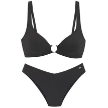 French Connection Triangel-Bikini Damen Schwarz 40 Cup A/B