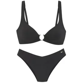 French Connection Triangel-Bikini Damen Schwarz 40 Cup A/B