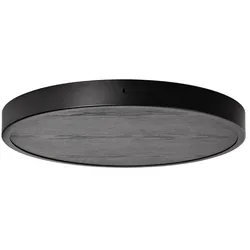 Tala - Deckenplatte / Baldachin groß, schwarz / Aluminium eloxiert