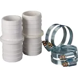 gre accessories Gre AR509 - Schlauchanschluss-Kit: 2 Schlauchanschlüsse und 4 Klemmen 38 mm Durchmesser.
