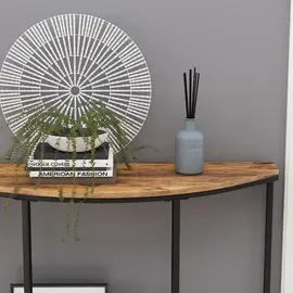 Vicco Fyrk Konsolentisch 92 x 60 x 81,5 cm Eiche rustikal/Schwarz