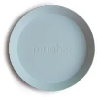 Mushie Runde Geschirrteller für Kinder | 2er-Set | wiederverwendbar