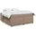 vidaXL Boxspringbett Matratze Cappuccino-Braun 180x200 cm Kunstleder