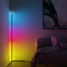 Retoo LED Stehlampe Stehleuchte RGB Fernbedienung Standleuchte Farbwechsel Ecklampe Eckleuchte Lichtsäule Wohnzimmer Schlafzimmer Party-Deko Bar 9W Retoo