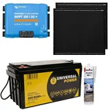 a-TroniX Solaranlage Wohnmobil 400 W inkl. 80Ah Batterie + Victron MPPT Laderegler