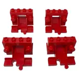 Lego® DUPLO® Prellbock Eisenbahn – 4 Stück | Rote Schienenstopper für die Duplo Eisenbahn