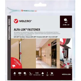 Velcro ALFA-LOK Fastener 5m Hakenband 25mm Schwarz