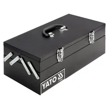 TRIZERATOP Werkzeugkoffer komplett Metall schwarz 46x20x18 cm