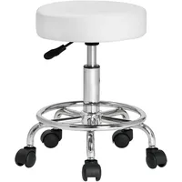 CASARIA Rollhocker weiß/silber