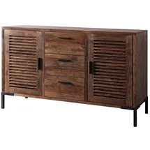 Wolf Möbel Sideboard 140 x 45 x 85 cm Braun