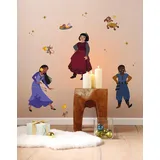 KOMAR Disney Wish Wandtattoo - Wish Dance - Größe 70 x 50 cm - Wandsticker, Kinderzimmer, Rosas, Aufkleber