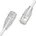 Patchkabel UTP CAT6a eGlow d 2 8mm 1 00m weiß 1 m