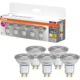 osram homelighting LED-Reflektorlampe 4099854352355 3,4 W GU10 warmweiß 5 St.