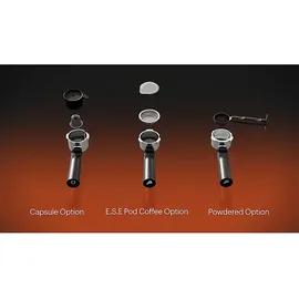 Grundig KSM 6430 Siebträgermaschine schwarz mit integriertem Milchbehälter