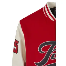 FUBU Varsity Block College Jacke rot M