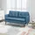 Homcom Sofa, mit Dickem Kissen, Leinenoptik, Polstersofa mit Stahlbeine, Modernes Doppelsofa für Wohnzimmer, Schlafzimmer, Dunkelblau