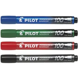 Pilot Marker 100 permanent 4er Set