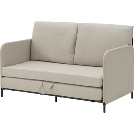 [en.casa] Schlafsofa Soini mit Liegefunktion Beige