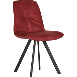 GUTMANN FACTORY Stuhl 2 St., Veloursstoff, rostrot schwarz, , 60654743-0