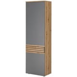 Bega Consult Garderobenschrank Milan grau/eiche artisan