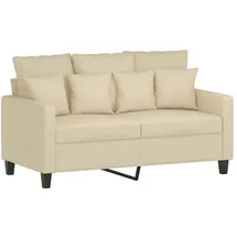 vidaXL 2-Sitzer-Sofa Creme 120 cm Stoff