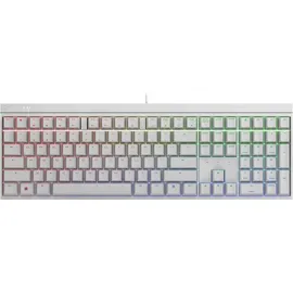 Cherry MX 2.0S kabelgebundene Gaming Tastatur weiß, LEDs RGB, MX RGB BLUE, USB, DE (G80-3821LSADE-0)