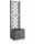 stefanplast Deluxe Blumenkasten 43 x 43 x 142 cm Steingrau