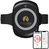 Pealock Smartes Elektronisches Fahrradschloss mit Alarm und GPS - Bewegungsmelder, Integrierter Alarm und GPS-Ortung - Schwarz