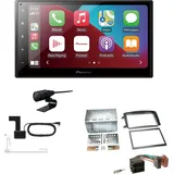 EHO Pioneer SPH-DA160DAB 2-DIN Autoradio CarPlay Android Auto Bluetooth DAB USB passend für Mercedes Benz Vito Viano 2003-2006 schwarz