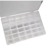 Workplus 6er Set Kleinteilemagazin Sortimentskasten mit je 36 Fächern verstellbar)