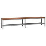 Gürkan Schuhbank 107232 grau, buche Holz 200,0 cm