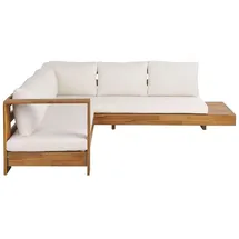 Beliani Marettimo Loungeset cremeweiß