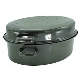 Krüger Emaille-Gansbräter 34 cm schwarz