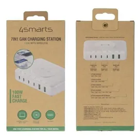 4smarts 7in1 GaN Ladestation 100W Wireless Charger weiß