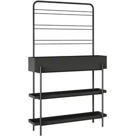 casa.pro Aalsmeer Pflanzenständer 154 x 96 x 24 cm Schwarz