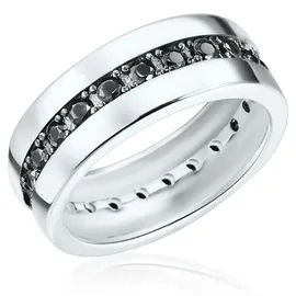Rafaela Donata Ring schwarz | silber 52