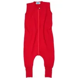 Reiff - Kid's Schlafsack Frottee mit Fuß ohne Arm - Kinderschlafsack Gr 74/80 rot