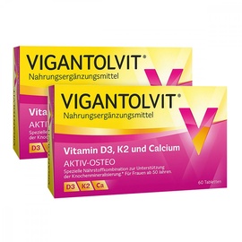 Vigantolvit Vitamin D3, K2 und Calcium Tabletten 2 x 60 St.