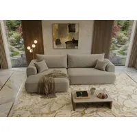 B&B Home Big-Sofa Sofa Vitton mit Schlaffunktion L-Form mit Bettkasten, L-Form Couch rechts oder links beige