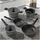 STONELINE Topf-Set 8-tlg. 18 cm rund + 20 cm rund + 24 cm rund