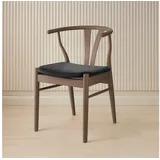 Hammel Furniture Stuhl Freja, Esszimmerstuhl, Wohnzimmerstuhl, Massivholz, gepolsterte Sitzfläche, versch. Farbvarianten schwarz