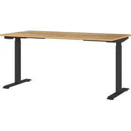 Germania Schreibtisch Jet Eiche / Schwarz