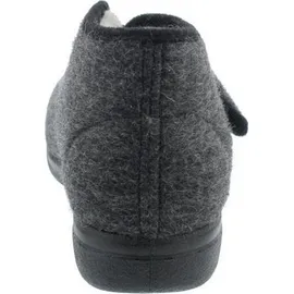 Fischer Markenschuh Klett-Hausschuh Schurwolle Grau 44