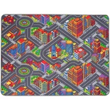 Primaflor-Ideen in Textil Kinderteppich »BIG CITY«, rechteckig, 5 mm Höhe, Straßen-Spiel-Teppich, Straßenbreite ca. 9 cm, Kinderzimmer