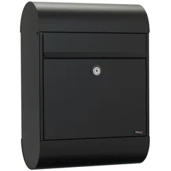 ALLUX 6000 Design Briefkasten - Schwarz mit Euro Schloss